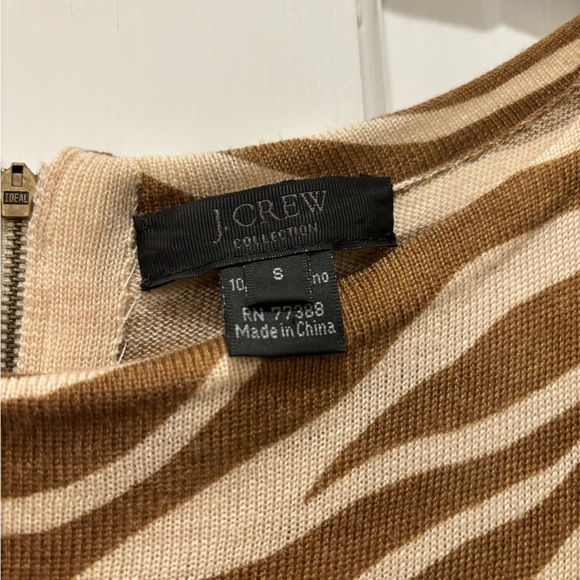 J Crew Collection Merino Wool in Zebra Print - Picture 3 of 6